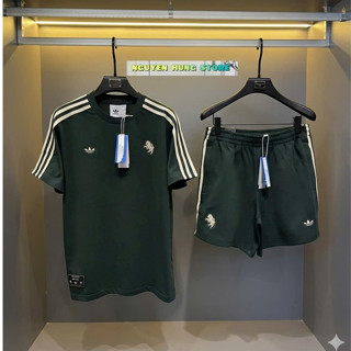 Bộ Thun Hè Cộc Tay Xanh Rêu Juv@etu Ngựa Cao cấp Trend 2026,Set Đồ Bộ HÈ vải mềm mịn Nam Bản Mới Nhất co  giãn 4 chiều