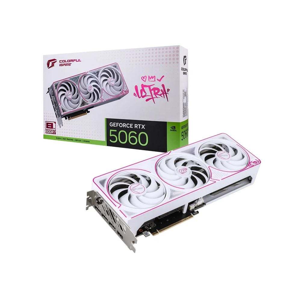 VGA RTX 5060 8GB GDDR7 | COLORFUL iGame Ultra White OC 3 FAN | Card màn hình | Chính Hãng