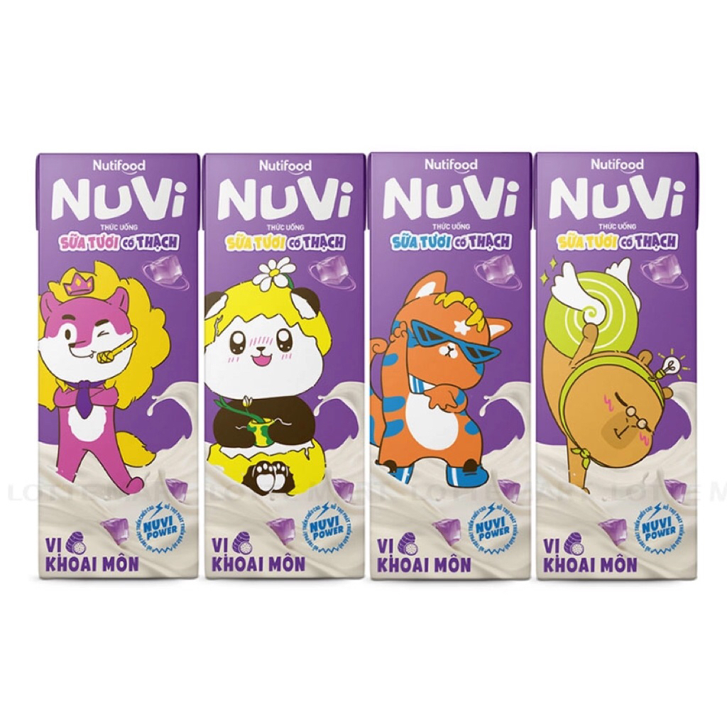 110ml - Lốc sữa nuvi thạch khoai môn 110ml