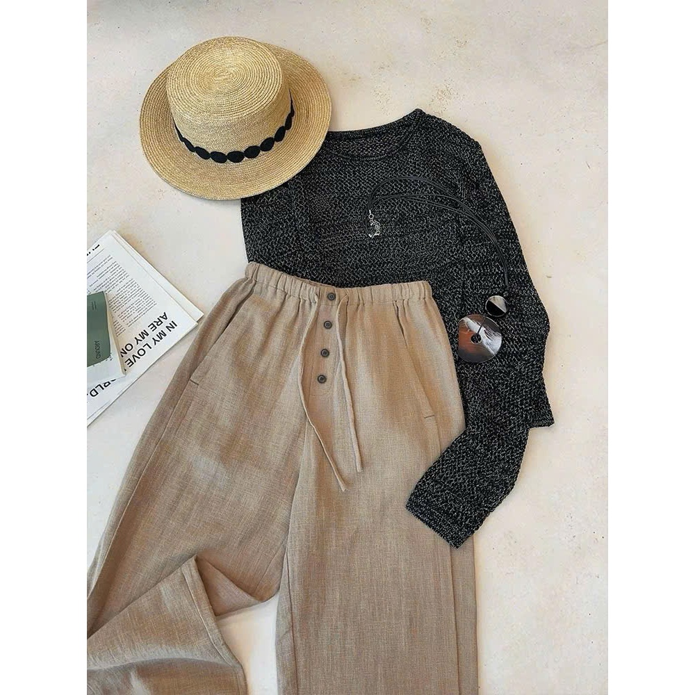 𝗗𝗮𝘃𝗶𝘀 𝗟𝗶𝗻𝗲𝗻 - |BEELY| - Quần Linen bamboo