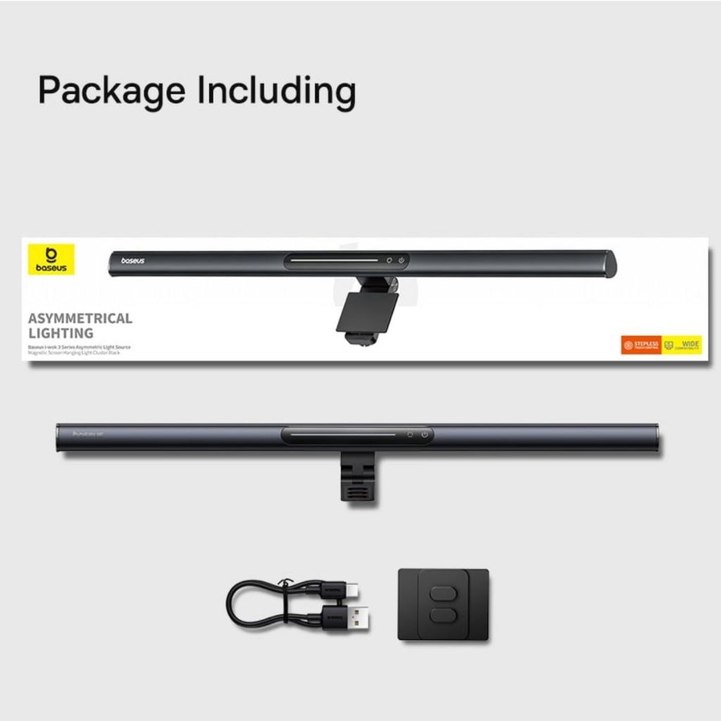 Đèn treo màn hình Baseus i-wok 3 Series Asymmetric Light Source Magnetic Screen Hanging Light