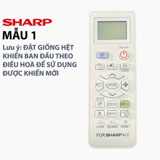 Điều Khiển Sharp đa năng - Remote điều hoà Sharp các loại [ Chọn Mẫu ]