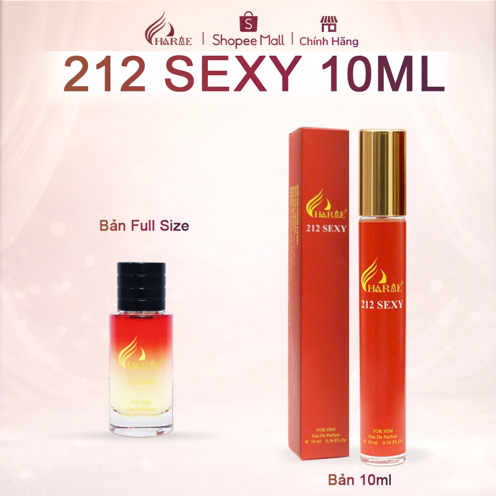 [Mini Size] Nước Hoa Nam Charme 212 Sexy 10ml Chính Hãng – Thơm Lâu - Nhỏ gọn - Tiện lợi