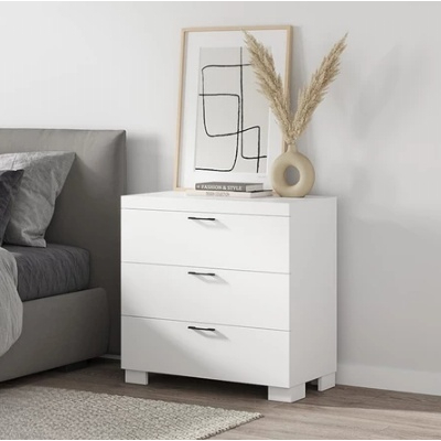 [FURNI HOME] ENRIQUE, Tủ lưu trữ đồ dùng 3 ngăn kéo DRA_119, 78x40x76cm, tủ gỗ