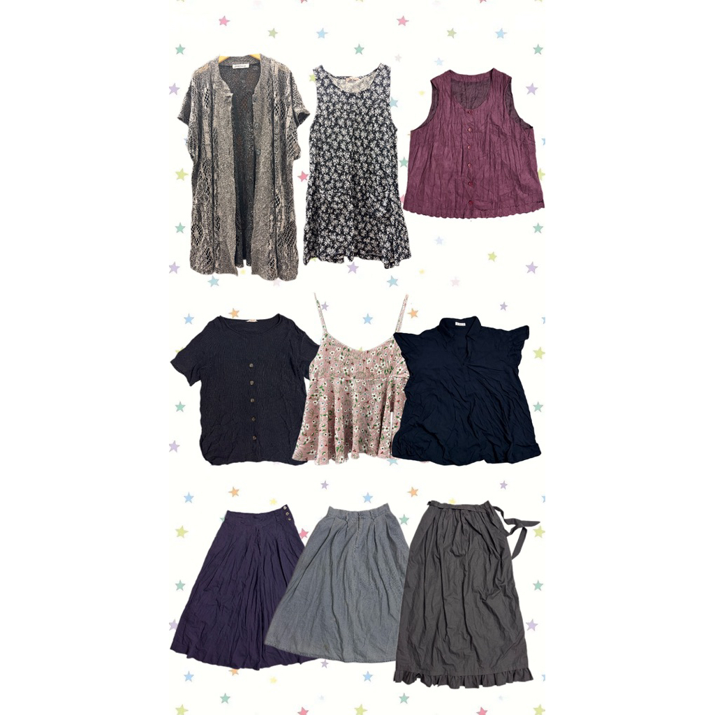 đồ si, đồ 2hand Nhật Hàn phong cách mori girl, soft girl, shoujo girl, vintage, y2k