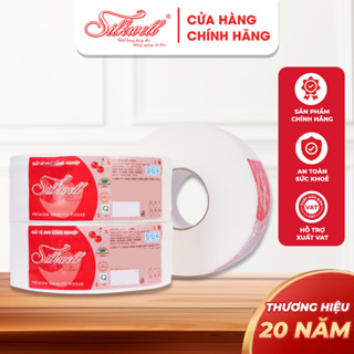 Combo 5 Giấy vệ sinh cuộn lớn Silkwell 700g ,cuộn vệ sinh công nghiệp có lõi giá rẻ hàng chính hãng