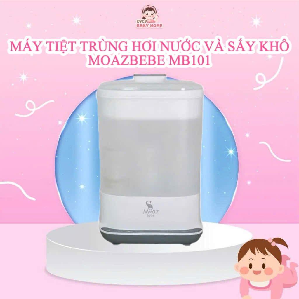 Máy tiệt trùng hơi nước và sấy khô Moaz BéBé MB101 cycybbhome