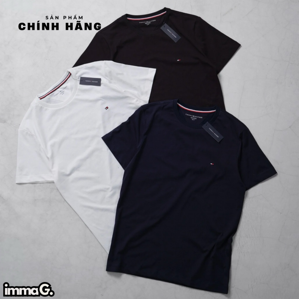 CHÍNH HÃNG | Áo Thun Nam Nữ Tommy Hilfiger Essential Chất Cotton | IMMA.G