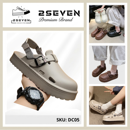Dép Sandal Bít Mũi hottrend 2026 - Dép sục, cross nam nữ thoáng khí êm chân DC05 - 2SEVEN