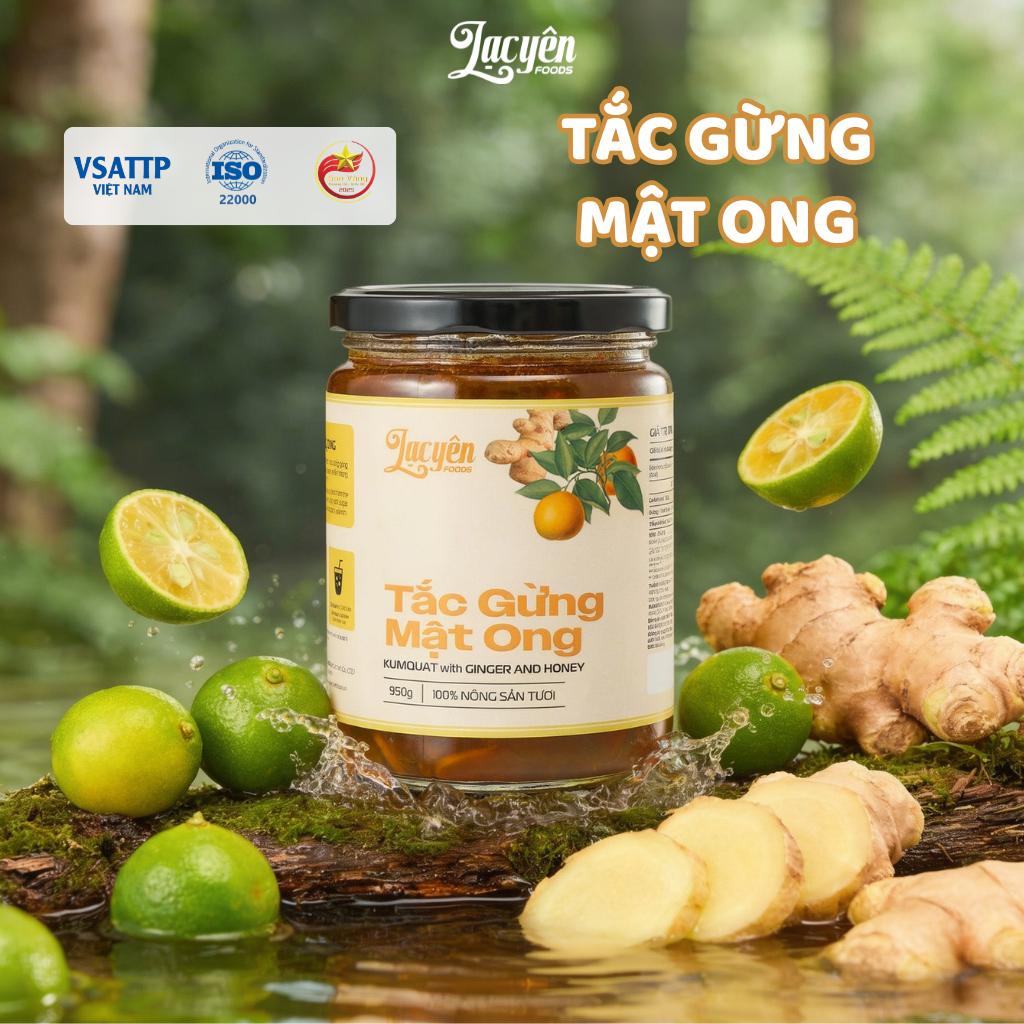 Tắc Gừng Mật Ong Lạc Yên Foods – Nông sản Tự Nhiên Hỗ Trợ Giữ Ấm Cơ Thể, Lành Tính