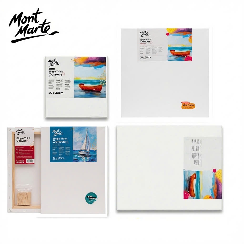 [PM] Khung canvas Mont Marte màu trắng