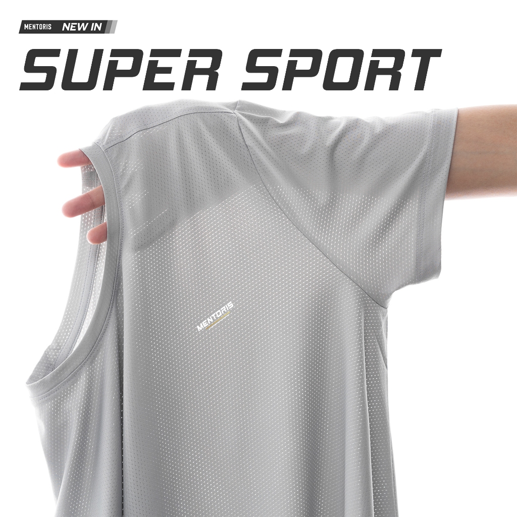 Áo Thun Thể Thao Basic Nam MENTORIS, Form Regular Fit, Co Dãn, Thoáng Khí, Nhiều Màu MTS01