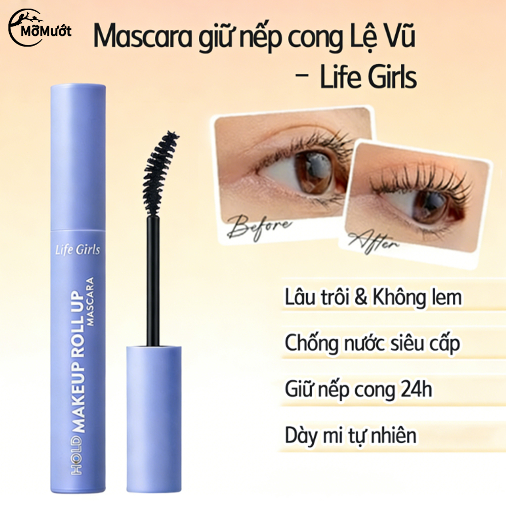 Mascara,Mascara không lem,giữ nếp,Mascara đầu cong,Mascara Hàn Quốc,chống nước,Mascara dày mi,dễ tẩy