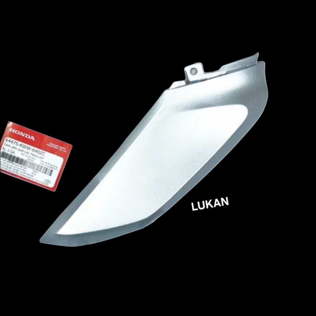 Cặp nhựa cánh yếm, bững ngoài WAVE S110, 2012... Bạc zin 64475-KWW-640ZC, 64470-KWW-640ZC