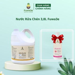 Nước rửa chén Fuwa3e organic Enzyme sinh học khử mùi, an toàn cho da nhạy cảm 3800ml