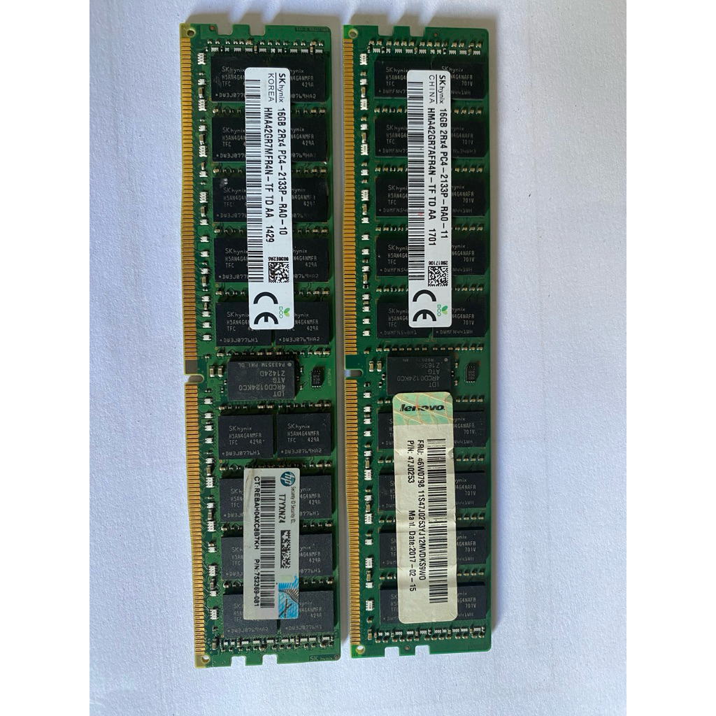 Ram ecc samsung, hynix, micron 32Gb, 16Gb, 8Gb ddr4