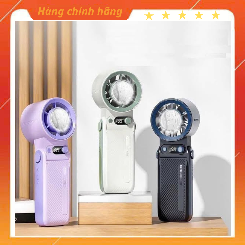 Quạt Mini JF168 Pin 6.000mAh (còn 1 xạnh than)