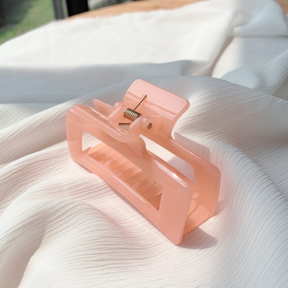 Set 12 Kẹp tóc nhựa cao cấp hình chữ nhật Phong Cách Hàn Quốc #TQ07 - Kẹp tóc xinh 2k