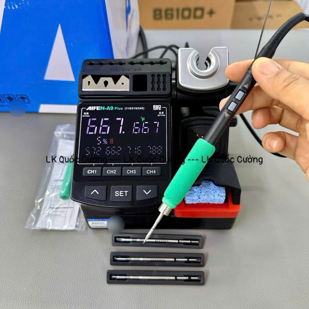 Máy hàn nối các điểm mạch trên bo mạch điện tử, model Aifen A9 Plus (Đã bao gồm VAT)