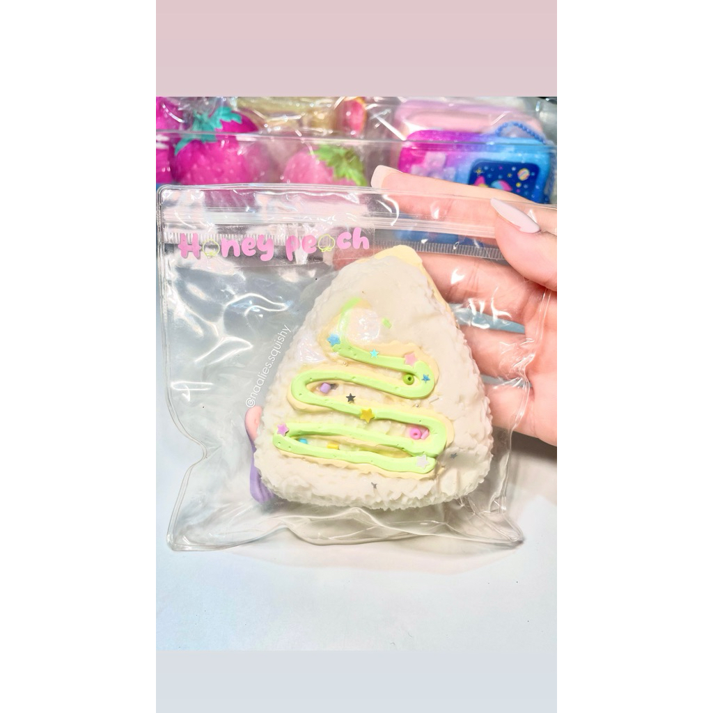 ĐỌC KĨ MÔ TẢ | Taba Thỏ Mochi Honey Peach – Squishy Trang Trí Lấp Lánh