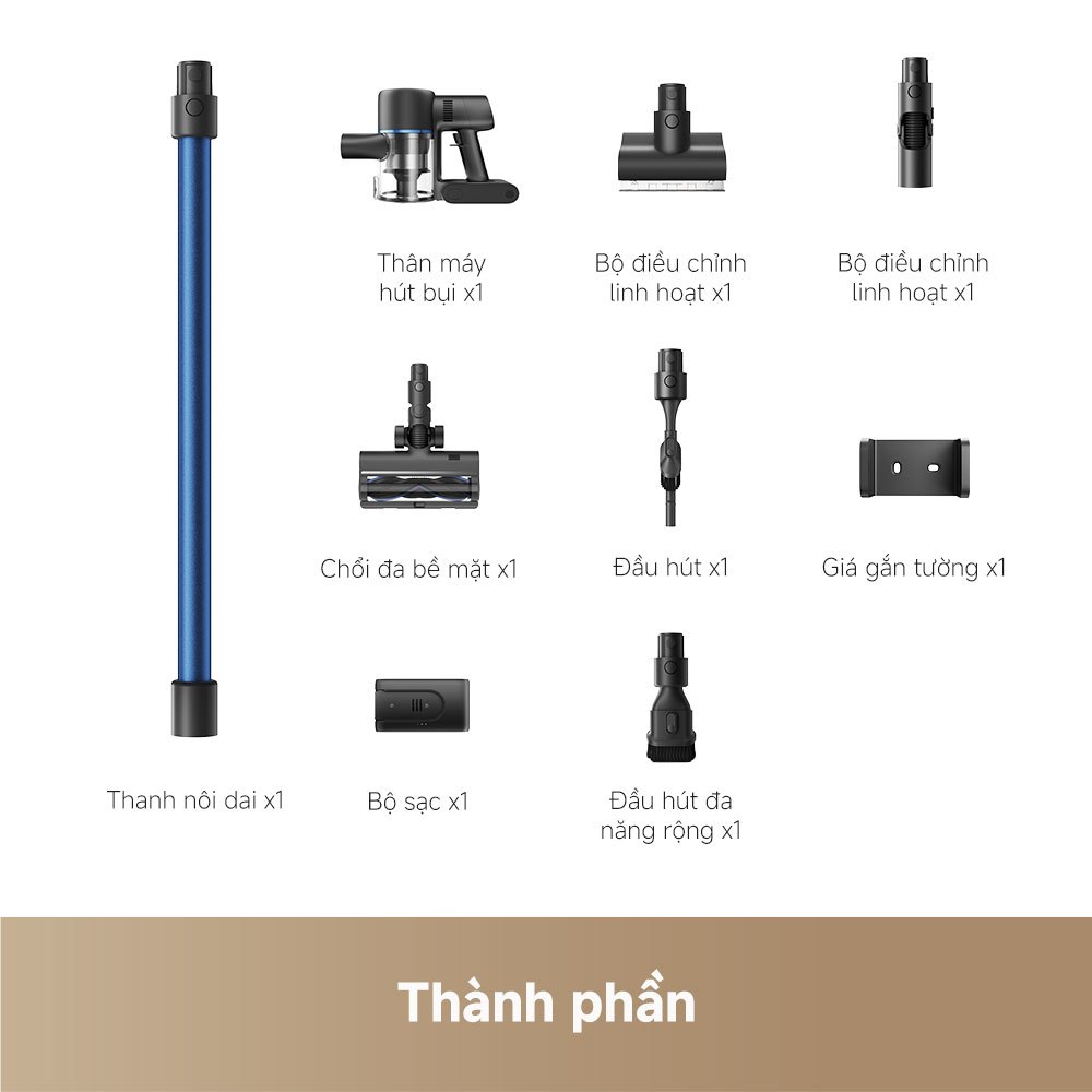 Máy Hút Bụi Cầm Tay Không Dây Mova S4 Detect | Ánh Sáng Xanh Phát Hiện Bụi Dễ Dàng | Công Suất Mạnh 150AW | BH 36 Tháng | BigBuy360 - bigbuy360.vn
