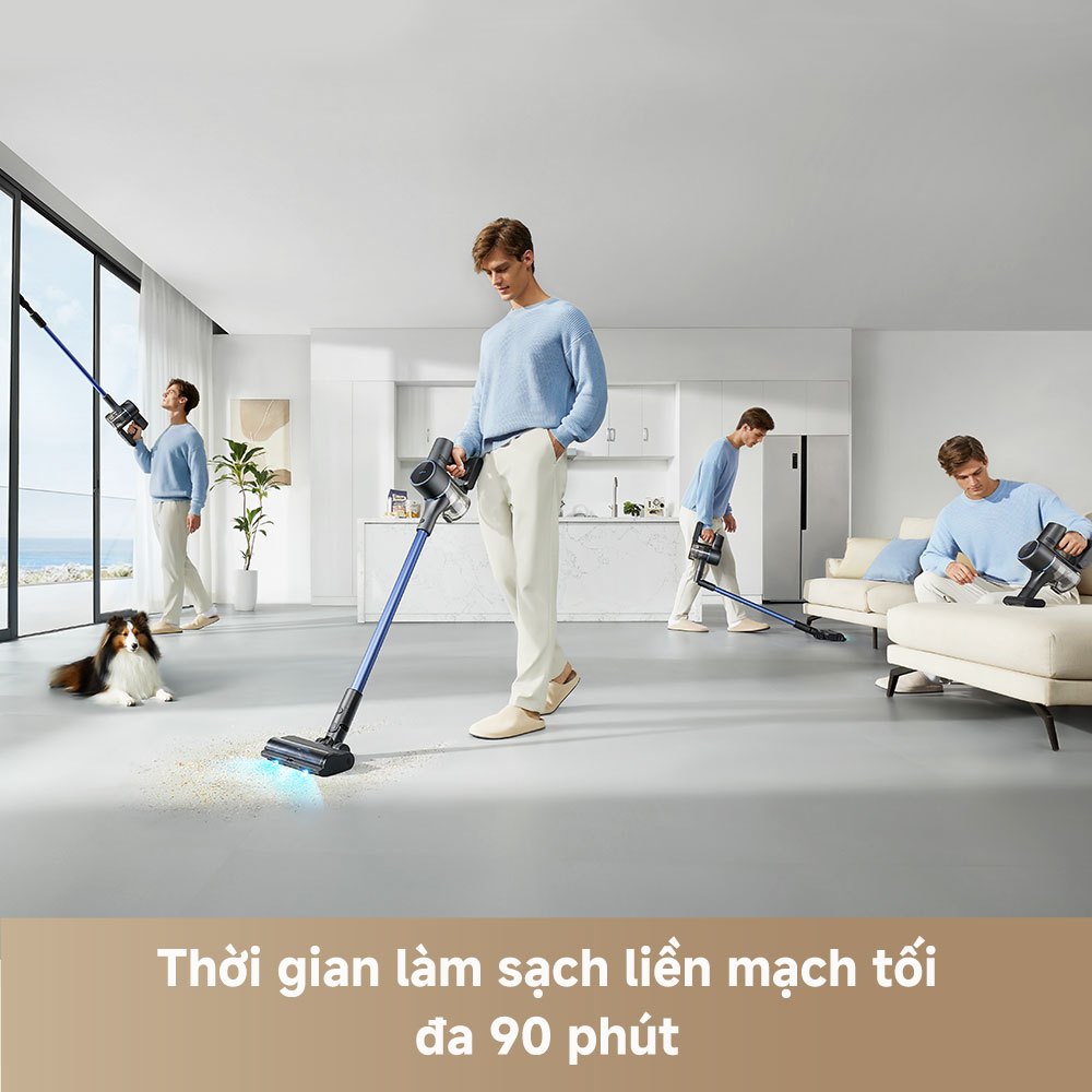 Máy Hút Bụi Cầm Tay Không Dây Mova S4 Detect | Ánh Sáng Xanh Phát Hiện Bụi Dễ Dàng | Công Suất Mạnh 150AW | BH 36 Tháng | BigBuy360 - bigbuy360.vn