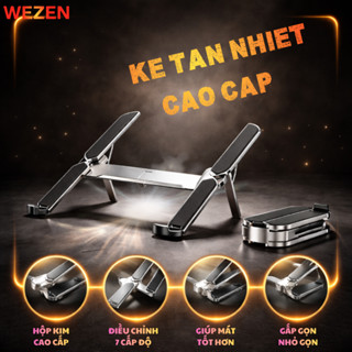 [Hợp Kim Nhôm Hàng Không cao cấp] Giá Đỡ Laptop Macbook 15 inch Gấp Gọn Tải Trọng 10kg GD11 - Wezen