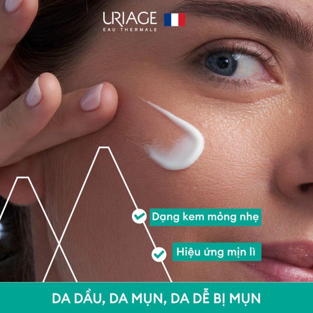 Ảnh 3 của Kem dưỡng URIAGE Hyseac 3-Regul + Anti Imperfections hỗ trợ giảm mụn, kiềm dầu 40ml
