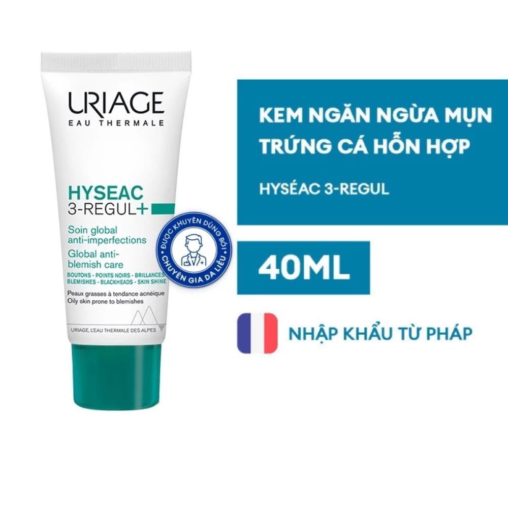 Ảnh 2 của Kem dưỡng URIAGE Hyseac 3-Regul + Anti Imperfections hỗ trợ giảm mụn, kiềm dầu 40ml