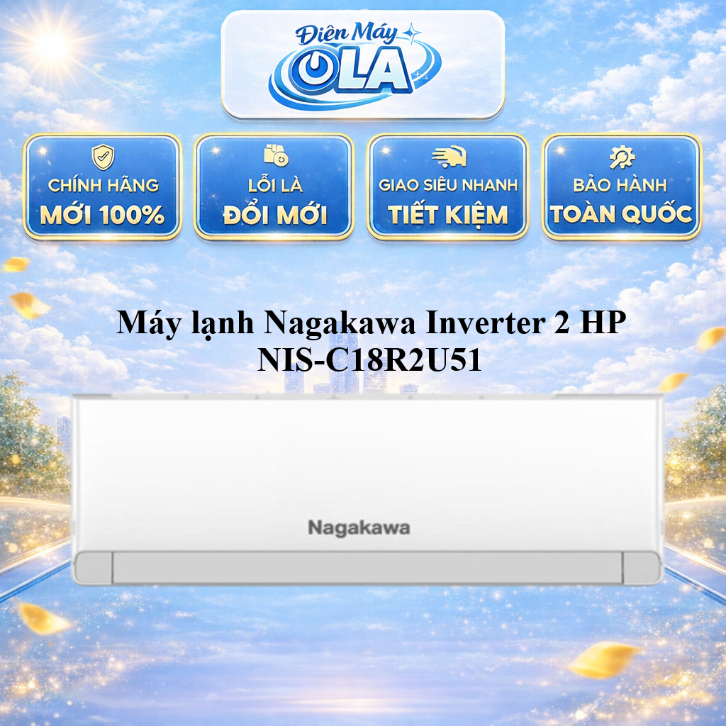 Máy lạnh Nagakawa Inverter 2 HP NIS-C18R2U51 - GIAO TOÀN QUỐC
