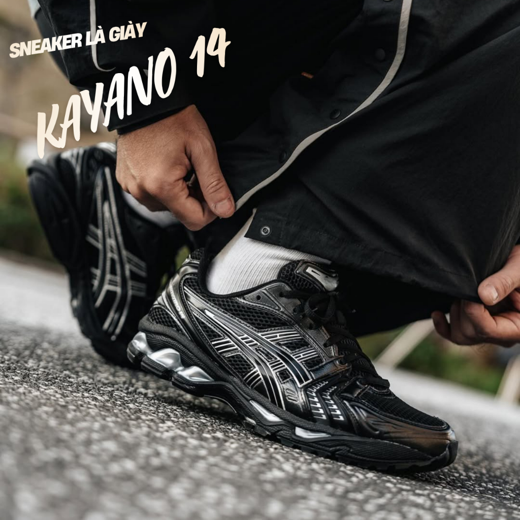 Giày Sneaker Cổ Thấp Kayano 14 Black