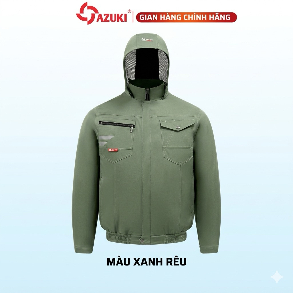 [HÀNG CHÍNH HÃNG] Áo Điều Hoà Quạt Gió AZUKI Áo Lẻ / Combo Pin 26V 26000mAh – Áo Làm Mát, Chống Nóng