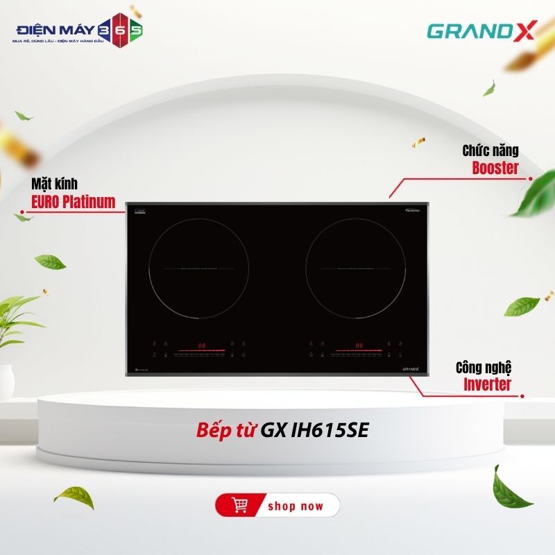 Bếp từ GrandX GX IH615SE — Nấu Ăn An Toàn, Tiện Nghi Cho Gia Đình