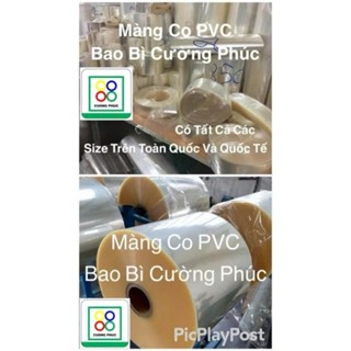 "MÀNG CO NHIỆT" "MÀNG CO" Màng sấy ôm sát sản phẩm bao bị đóng gói rất đẹp, Có sẵn 620 kích thước "Màng co PVC"