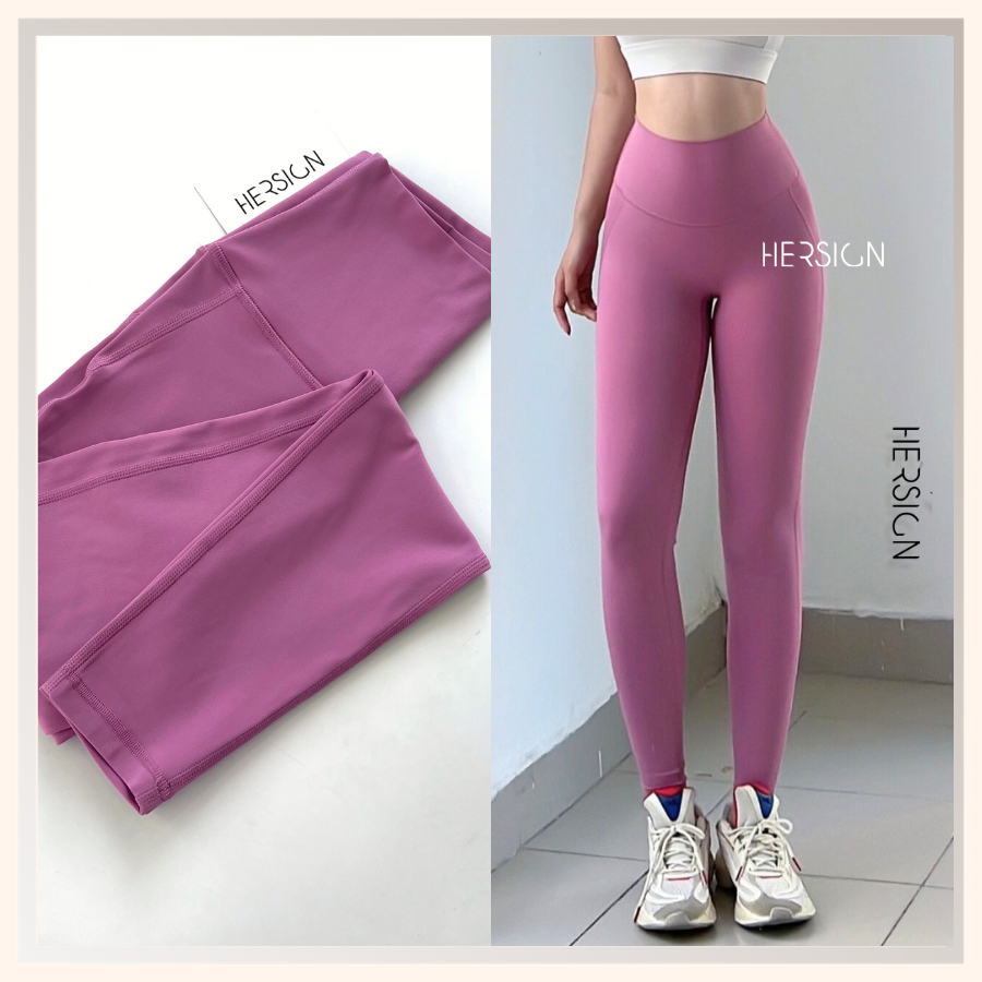 HERSIGN Quần legging tập yoga Quần dài tập gym nữ Quần thể thao-LEGGING28 BST HERSIGN CORELYNE