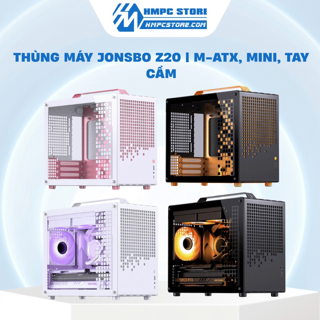 Case - Thùng máy Jonsbo Z20 | M-ATX, Mini, Tay cầm - Bảo hành 12 tháng