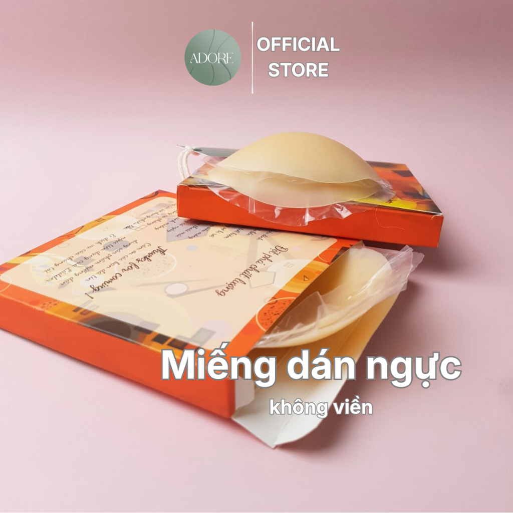 Miếng Dán Ngực Silicon Tàng Hình Cao Cấp Không Lộ Viền Siêu Dính Adore Lingerie