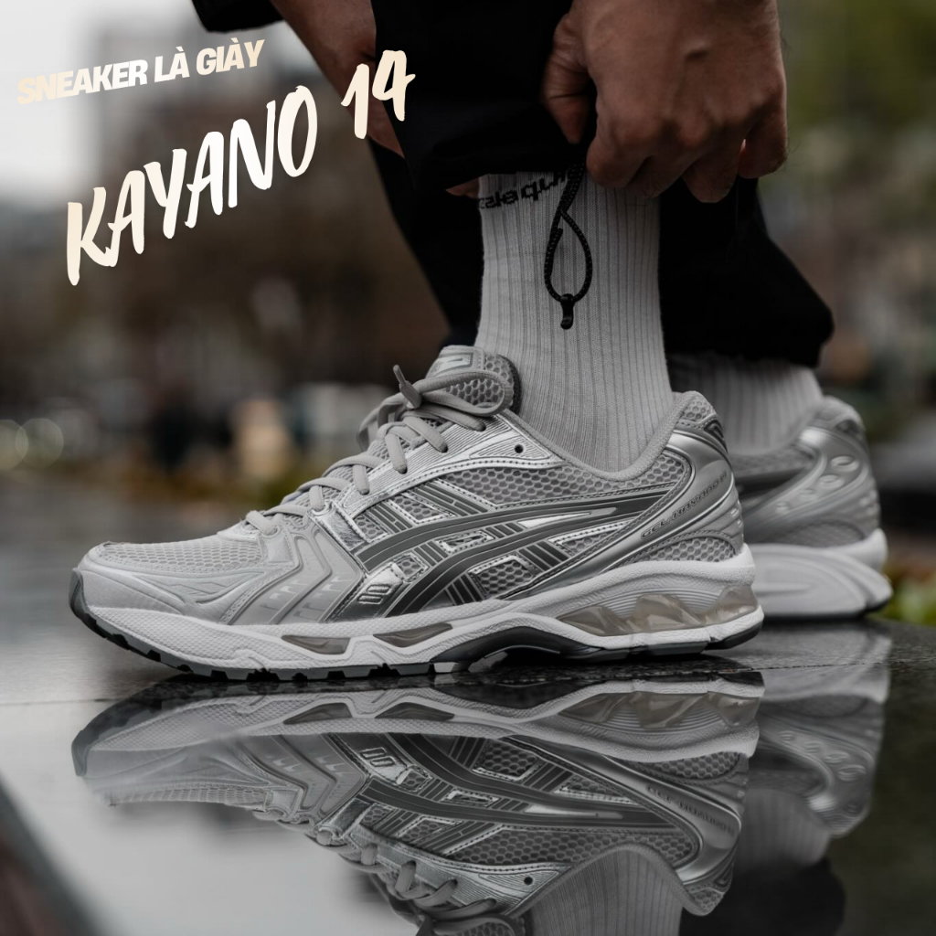 Giày Sneaker Cổ Thấp Kayano 14 Cloud Grey