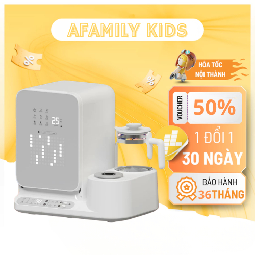 Máy tiệt trùng Yunbaby X27 Đun nước Hâm Pha sữa Lắc sữa Tiệt trùng bình sữa Sấy khô Khử clo,BH 3 năm
