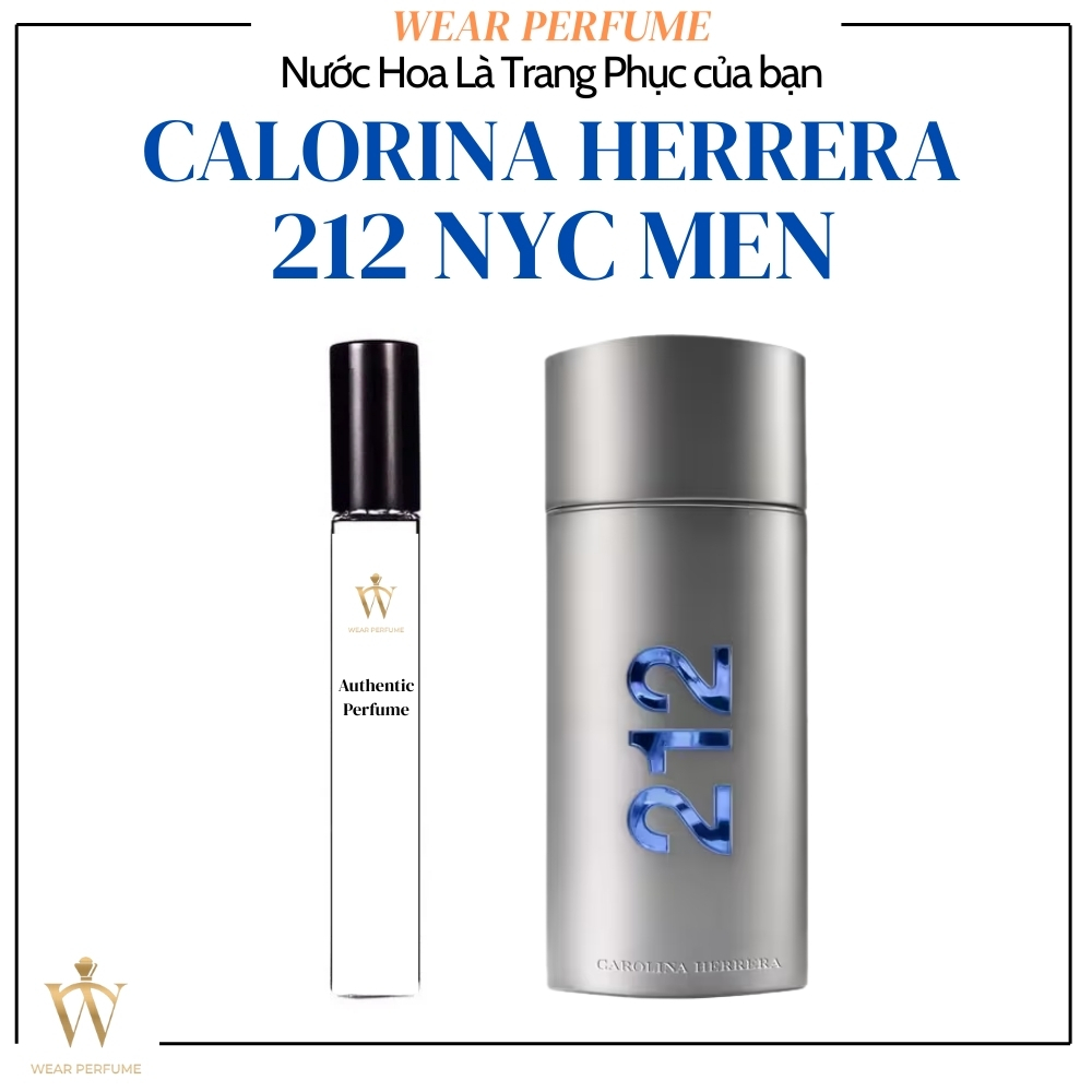 Fullsize 100ML - Nước hoa nam 212 NYC Men - Wear Perfume