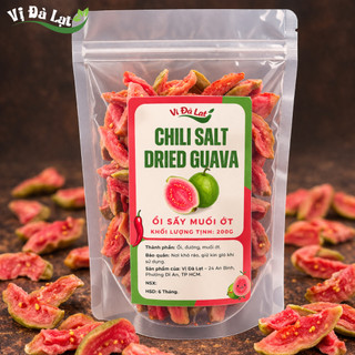 Ổi Sấy Dẻo Muối Ớt Cao Cấp – Snack Ăn Vặt Chua Ngọt Cay Nhẹ - Vị Đà Lạt
