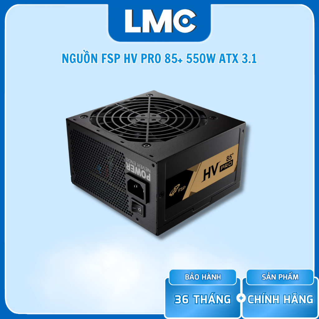 Nguồn FSP HV Pro 85+ 550W ATX 3.1 ( 80 Plus Bronze )