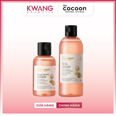 Toner sen Cocoon nước cân bằng da sen Hậu Giang dành cho da rất nhạy cảm 140ml và 310ml Chính Hãng