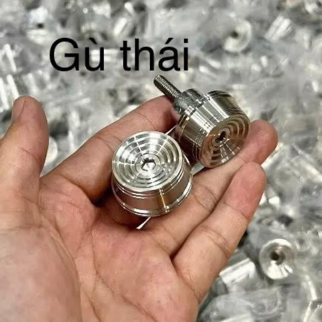 Cặp Gù inox 304 tặng kèm Nhôm đóng gù gắn cho honda Yamaha các đời