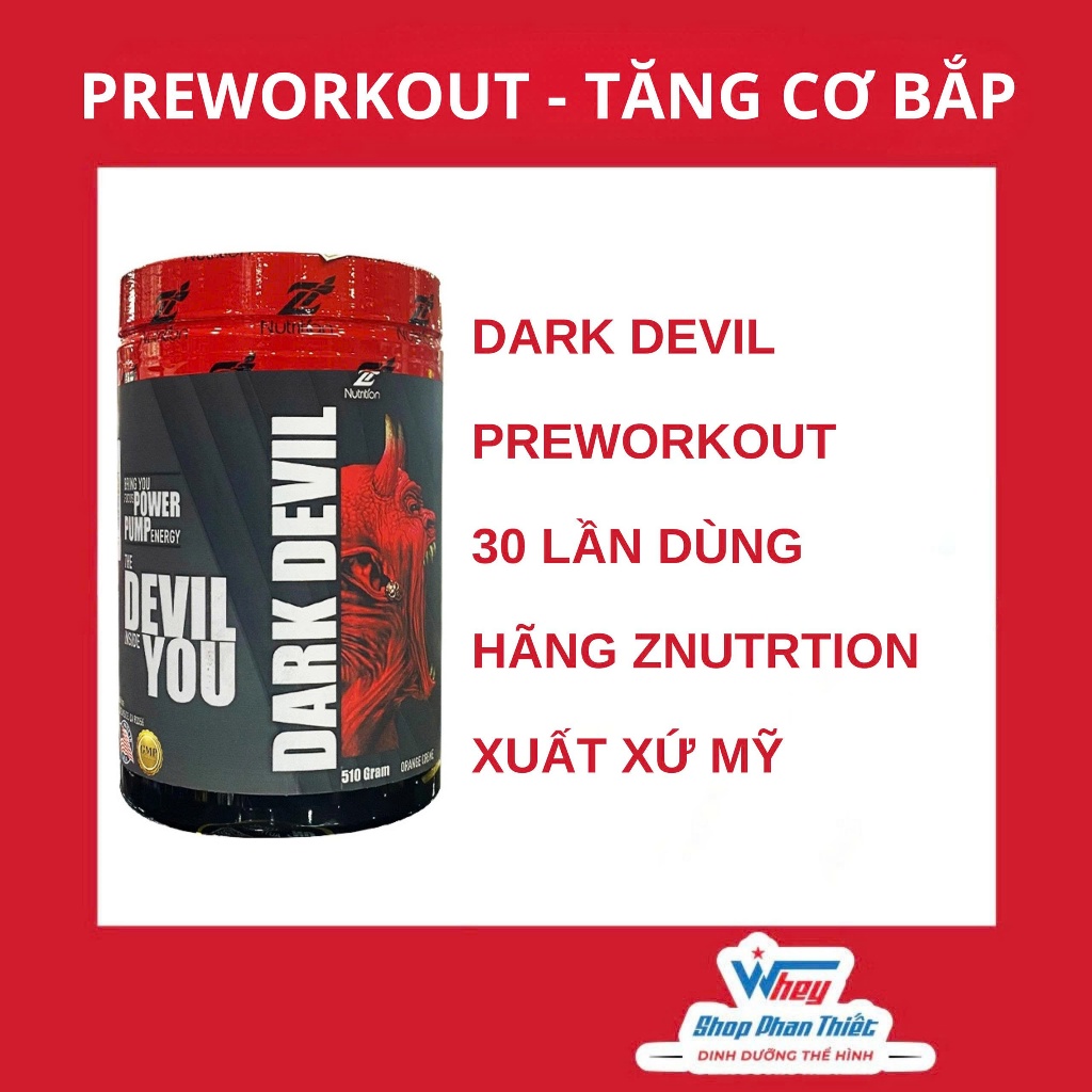Dark Devil Znutrition - PreWorkout 30 lần dùng