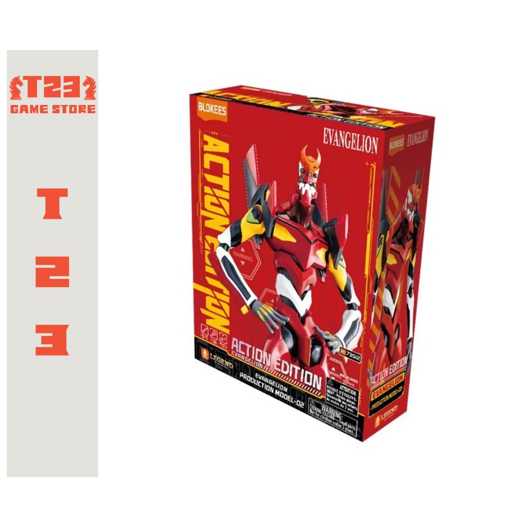 MÔ HÌNH EVANGELION PRODUCTION MODEL-02 ACTION EDITION - BLOKEES - MÔ HÌNH EVANGELION CHÍNH HÃNG BLOK