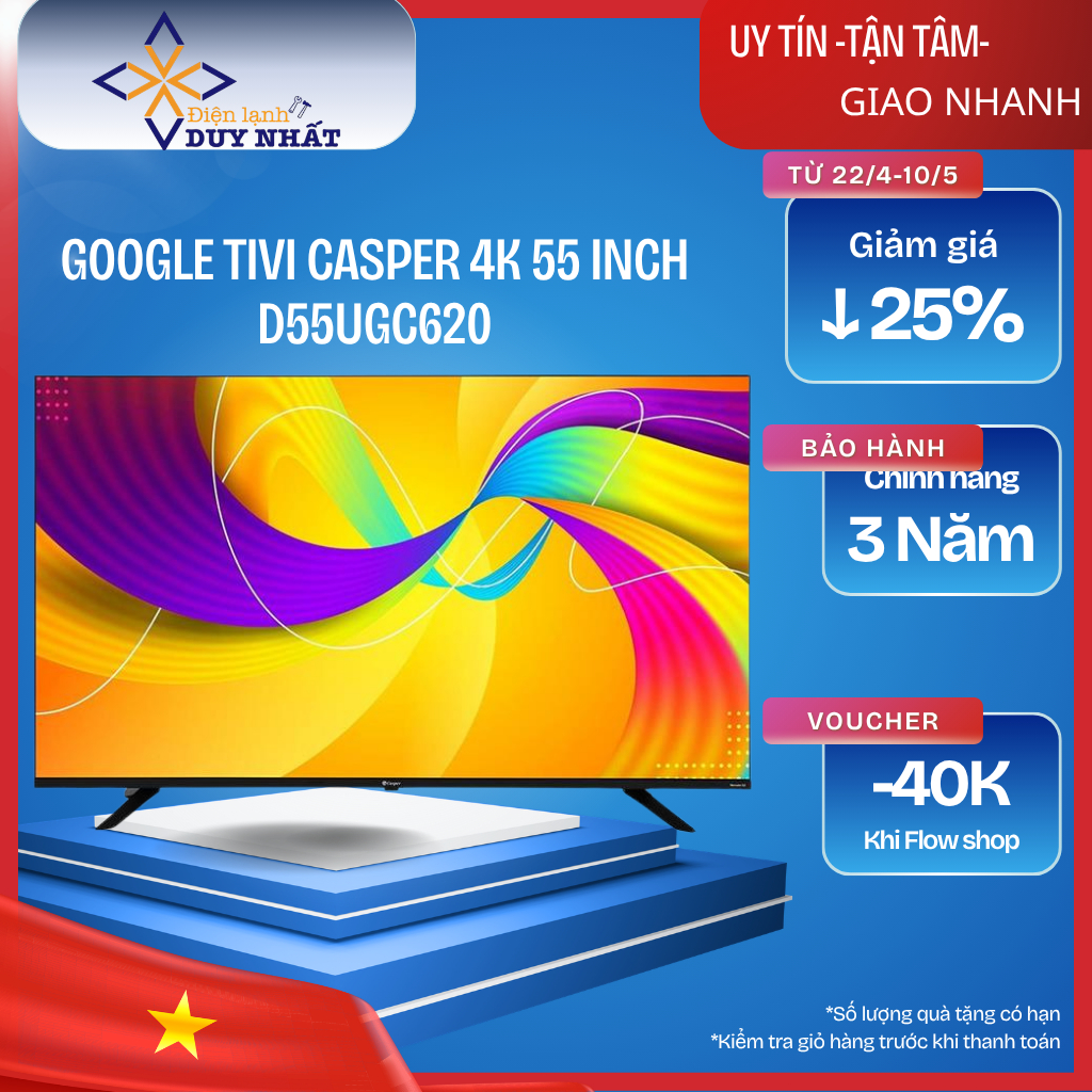Google Tivi Casper 4K 55 inch D55UGC620