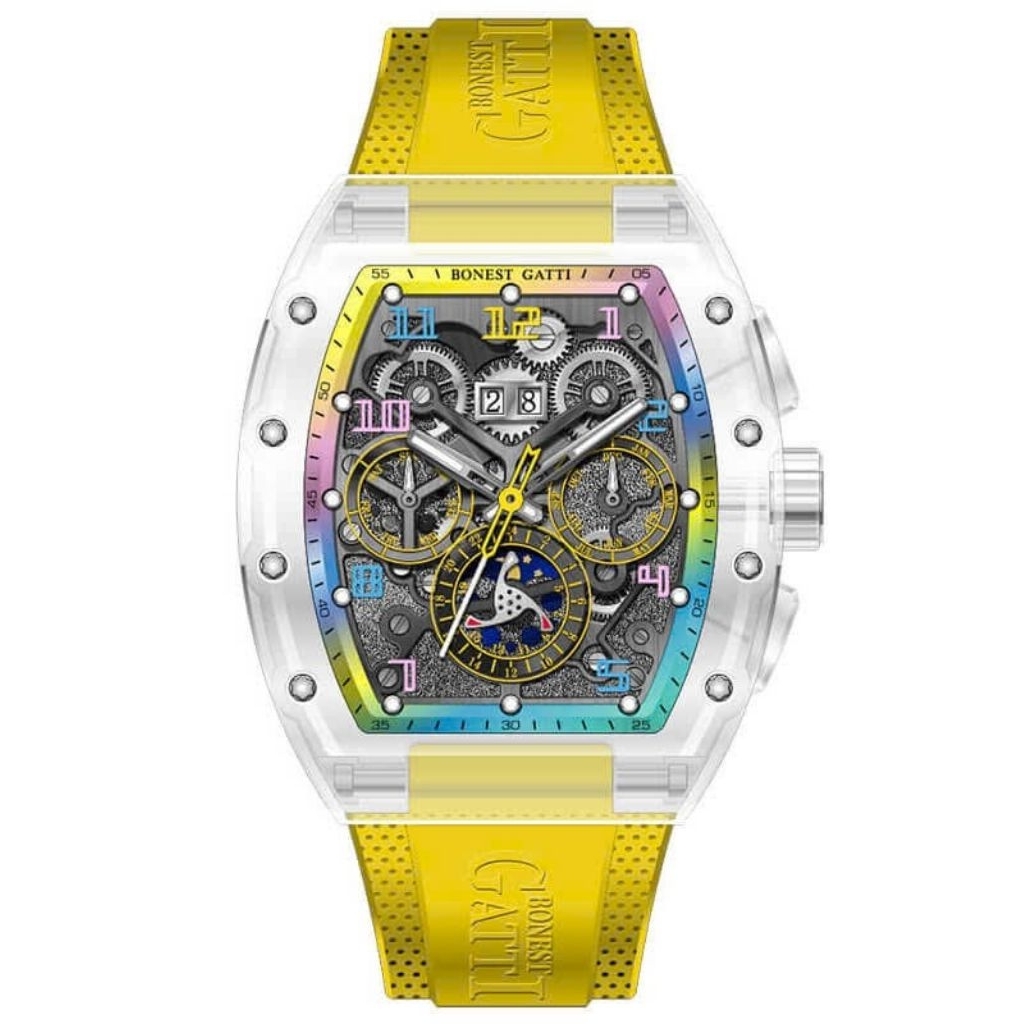 [Chính Hãng 100%] Đồng Hồ Nam Bonest Gatti BG6006 (6006) BG9920 (9920) Crystal Tonneau Máy Cơ (Autom