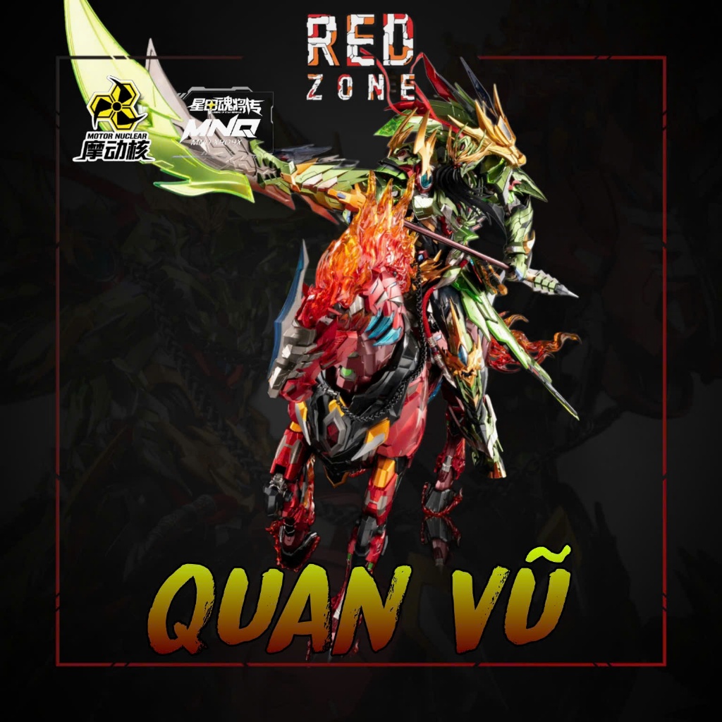 [HÀNG SẴN] Mô Hình Ráp Sẵn MNQ-XH09 Guan Yu - Quan Vũ Của Motor Nuclear