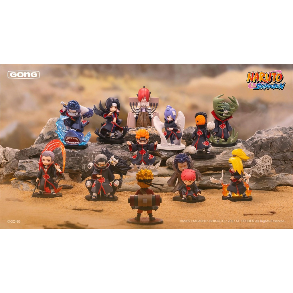 Set Blind Box Akatsuki Pop Mart x Gong Figure chính hãng Pop Mart - Naruto